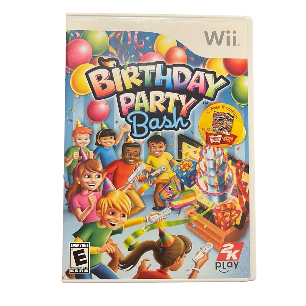 Birthday Party Bash (Nintendo Wii,‎ 2009) - Manual And Sealed Cards Tested